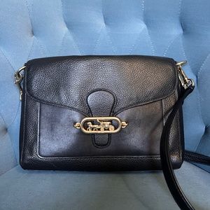 Coach black and gold bag